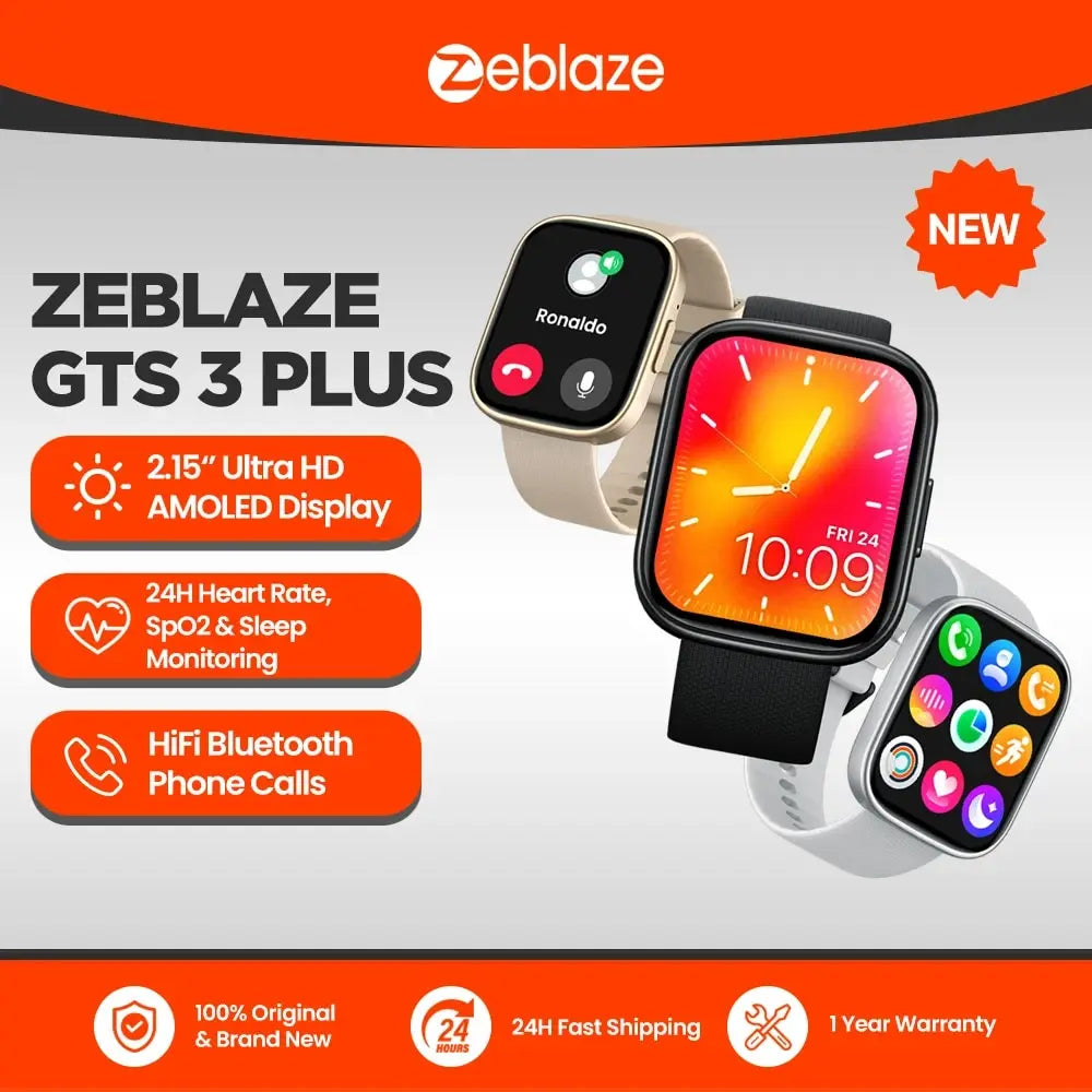 Zeblaze GTS 3 Plus AMOLED  2.15 Rozmowy